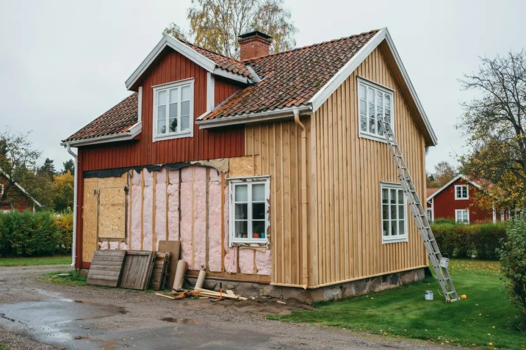 byta panel p huset tecken kostnad och r tt ordning f r ett h llbart fasadbyte