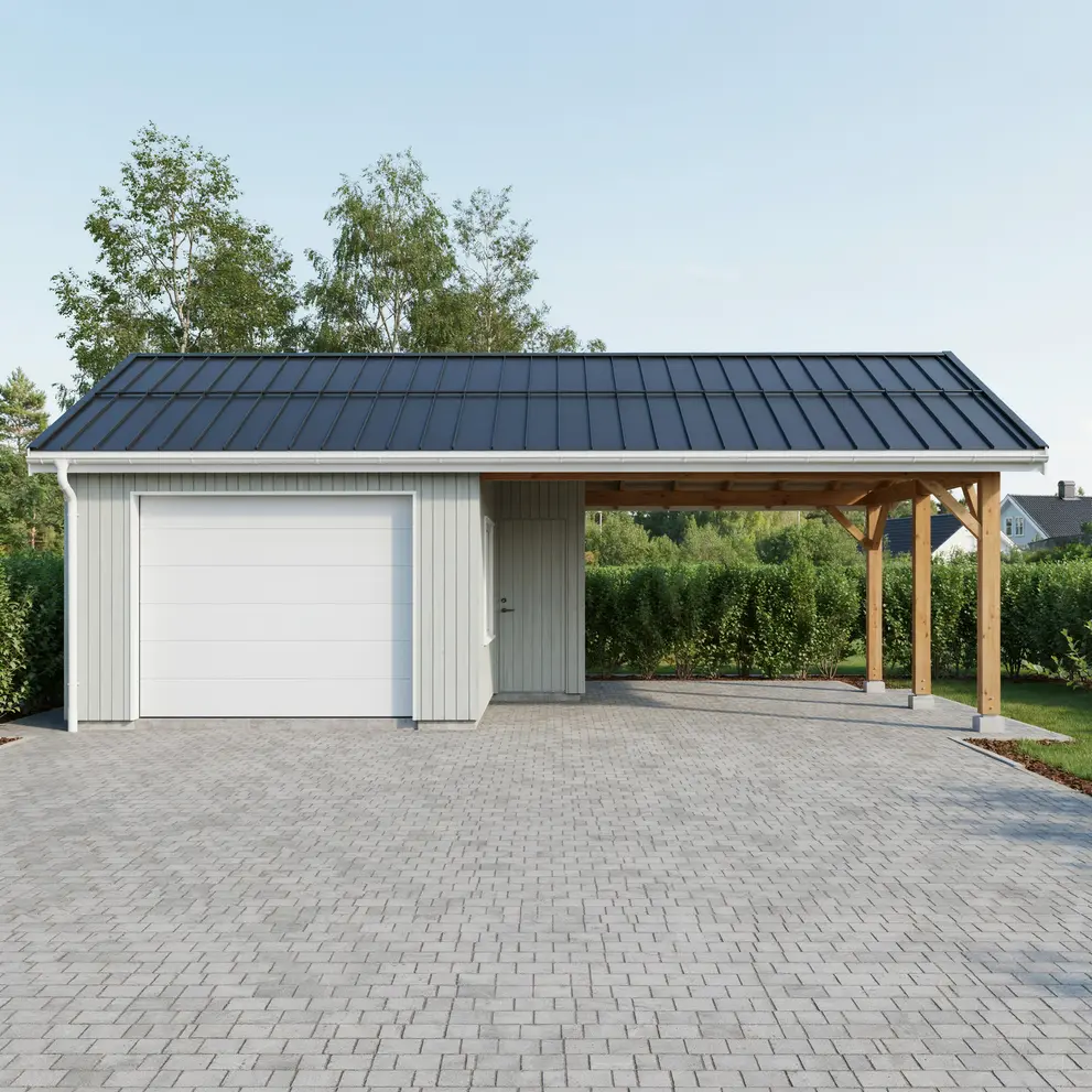bygga carport garage landskrona skane